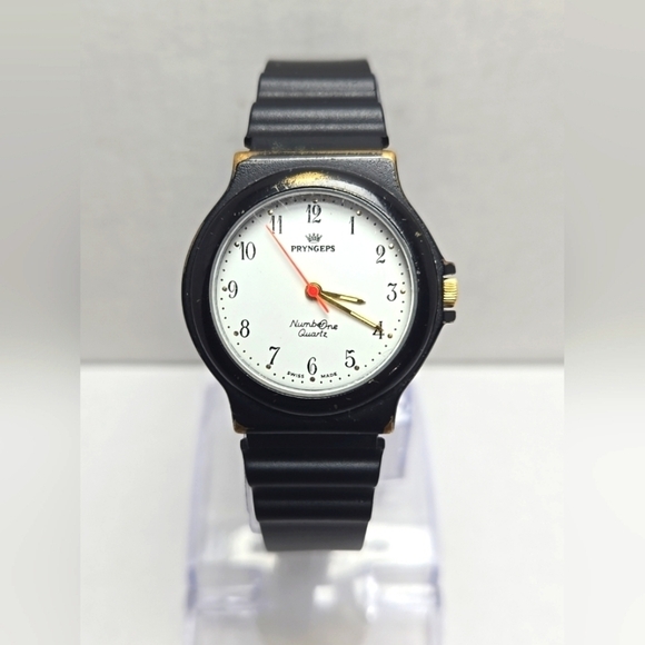 Womens Pryngeps Swiss Number One Quartz Watch Works Vintage New Battery main image 5